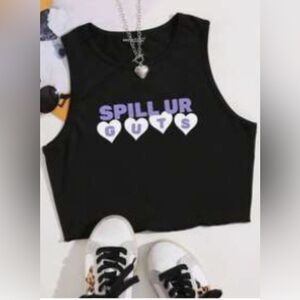 Olivia Rodrigo Guts Cropped Tank Size Small